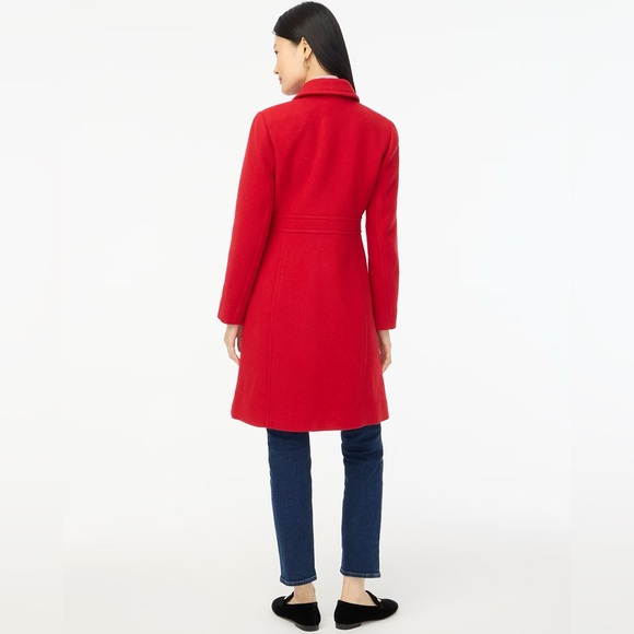NWT J.Crew Lady Day Coat With Jeweled Buttons - Picture 4 of 4